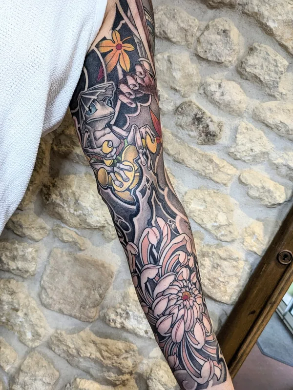 Japanese tattoo by Morgan Ezor in Pons