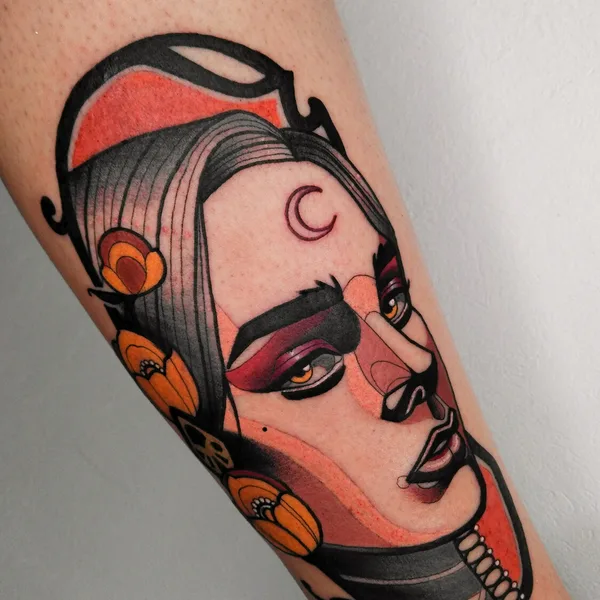 Neo Traditional tattoo by Josh Villegas in Mexico City