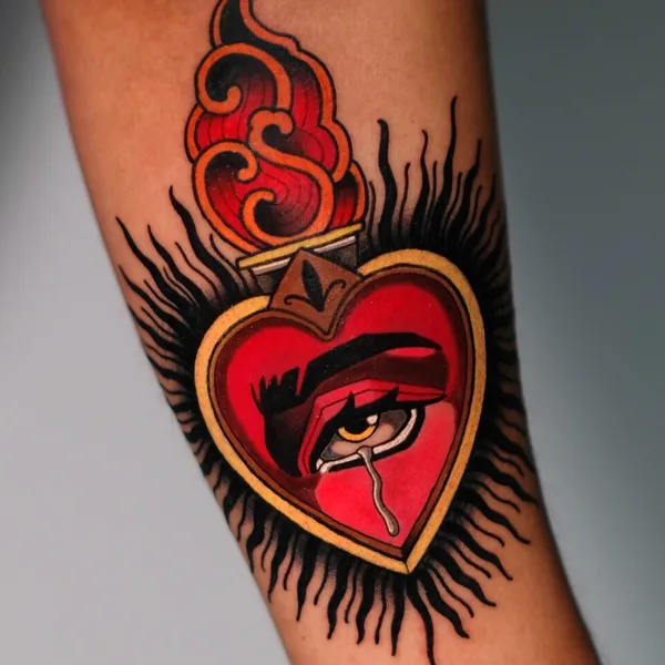 Neo Traditional tattoo by Josh Villegas in Mexico City