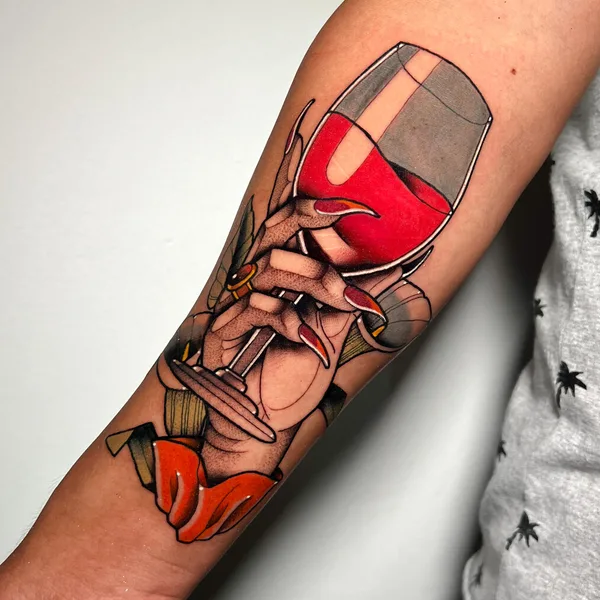 Neo Traditional tattoo by Josh Villegas in Mexico City