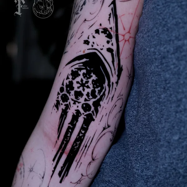 Anime tattoo by Катя Соболь in Moscow