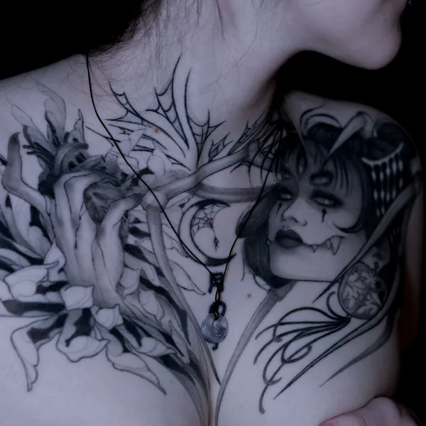 Anime tattoo by Катя Соболь in Moscow