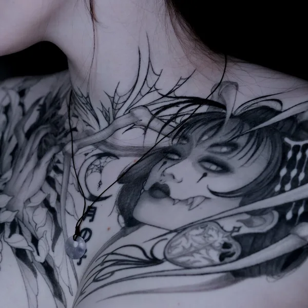 Anime tattoo by Катя Соболь in Moscow