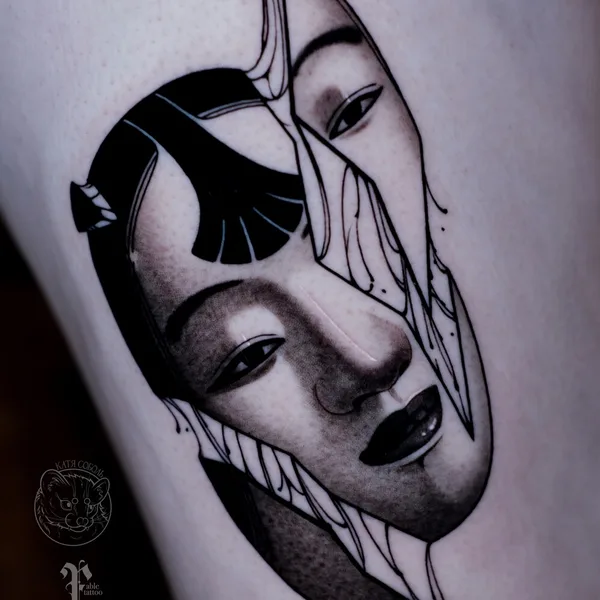 Anime tattoo by Катя Соболь in Moscow