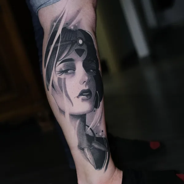 Anime tattoo by Катя Соболь in Moscow