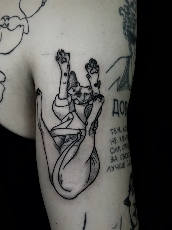 male black Tatuagem em arm #104787 | Tatuador Екатерина Сысоева