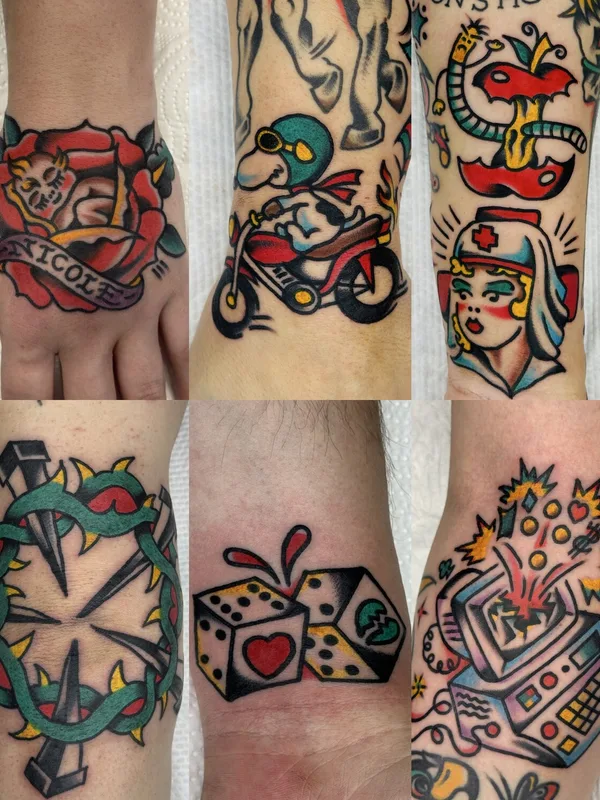 Traditional tattoo by Тарапата Юрий in Moscow