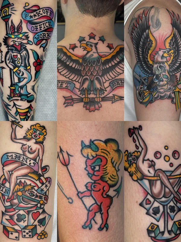 Traditional tattoo by Тарапата Юрий in Moscow
