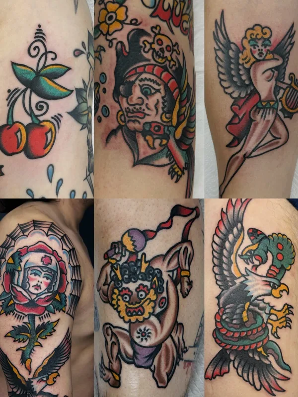 Traditional tattoo by Тарапата Юрий in Moscow