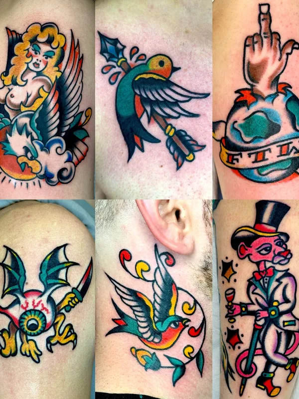 Traditional tattoo by Тарапата Юрий in Moscow