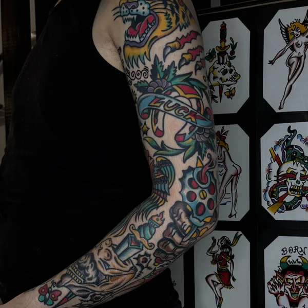 Традиционная tattoo by Тарапата Юрий in Москва