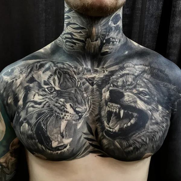 Horror tattoo by Anastasia Kiseleva  in Moscow
