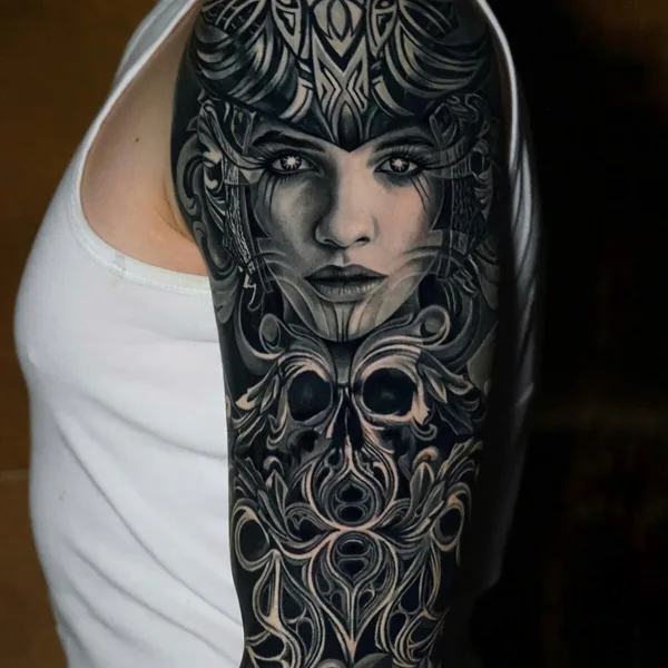 Horror tattoo by Anastasia Kiseleva  in Moscow