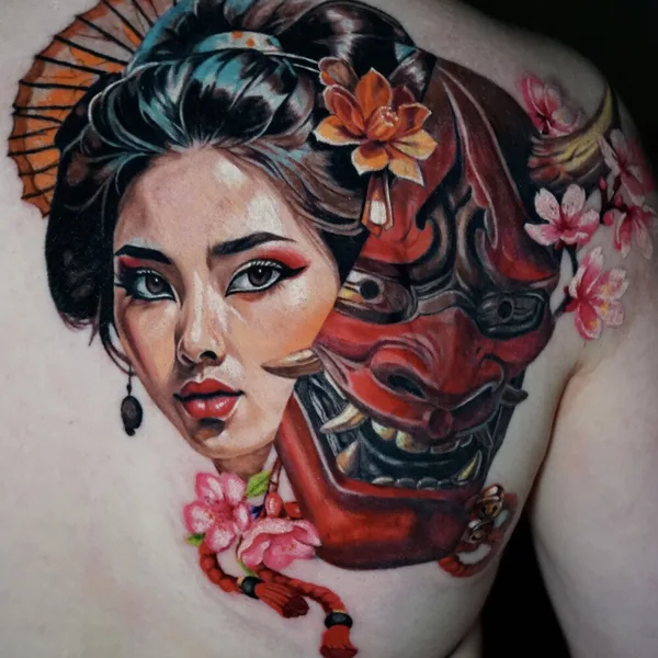 Horror tattoo by Anastasia Kiseleva  in Moscow