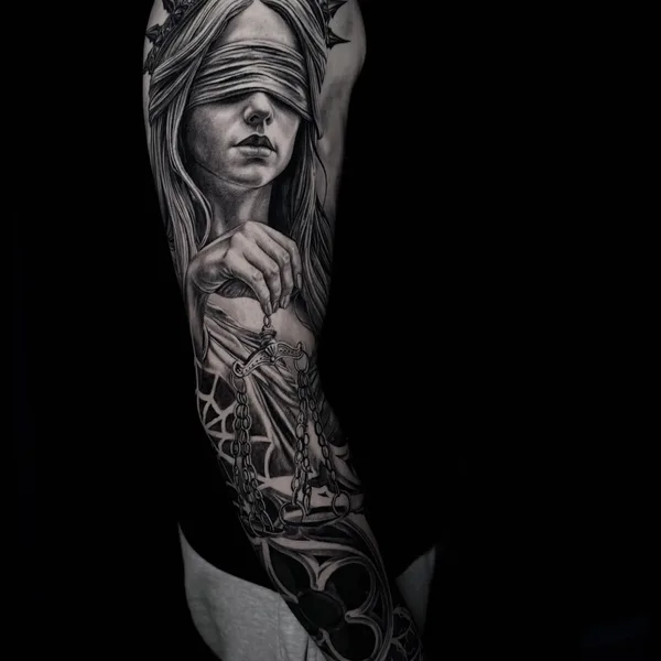 Horror tattoo by Anastasia Kiseleva  in Moscow