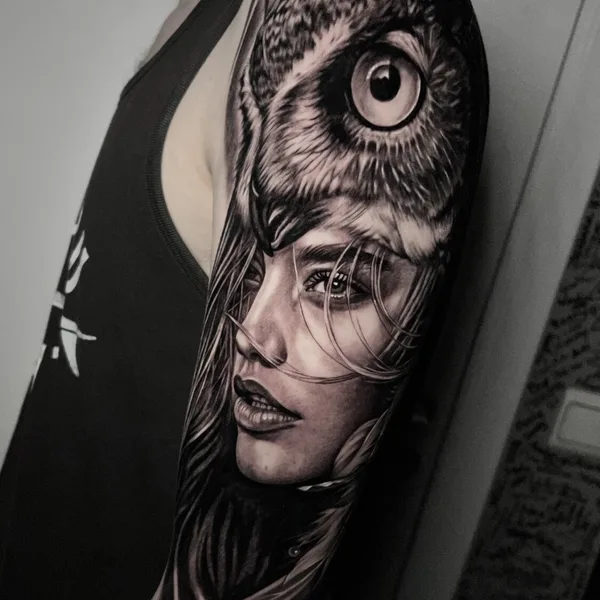 Horror tattoo by Anastasia Kiseleva  in Moscow