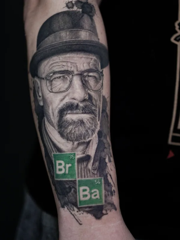 male blackandgrey portrait татуировка на forearm #102908 | Тату мастер Илья Синкин