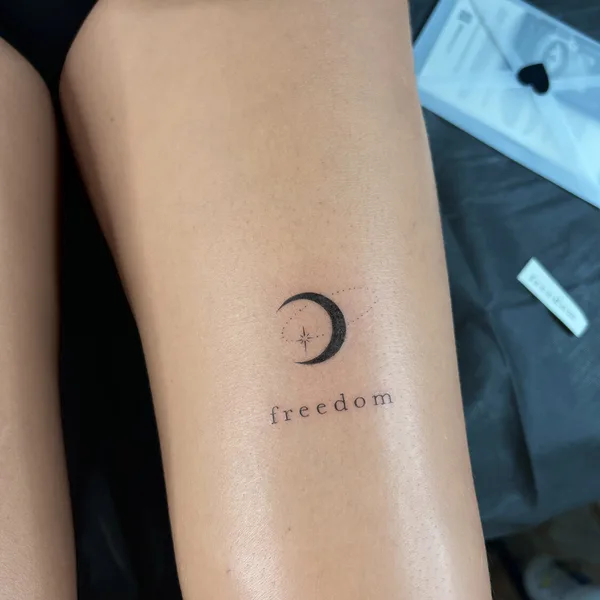 Fine Line tattoo by Алина Филимонова in Moscow