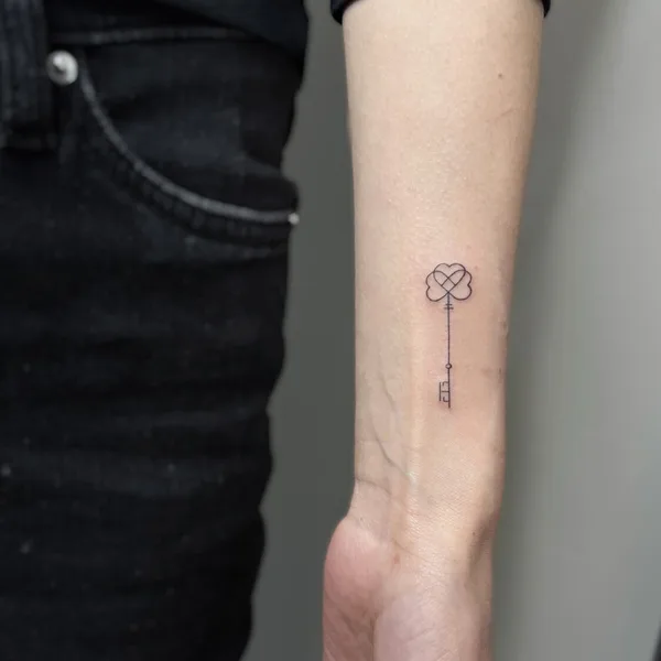 Fine Line tattoo by Алина Филимонова in Moscow