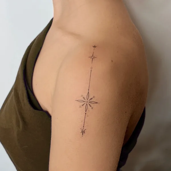 Fine Line tattoo by Алина Филимонова in Moscow