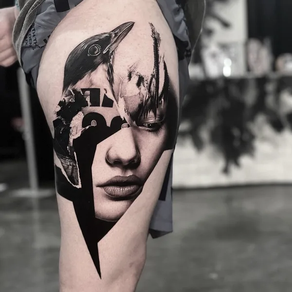 Abstract tattoo by Zachary Smith in Phoenixville