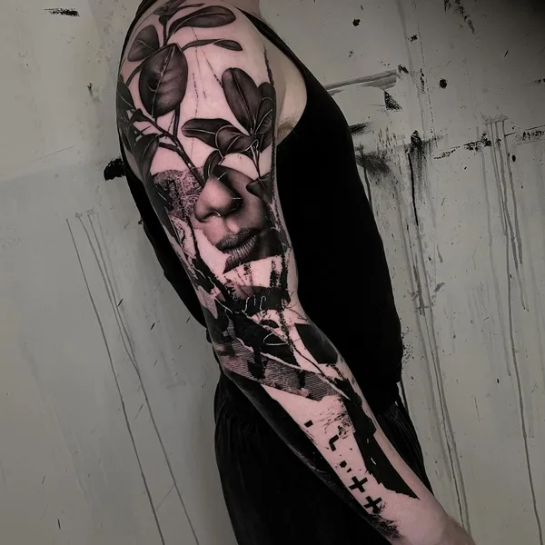 Abstract tattoo by Zachary Smith in Phoenixville