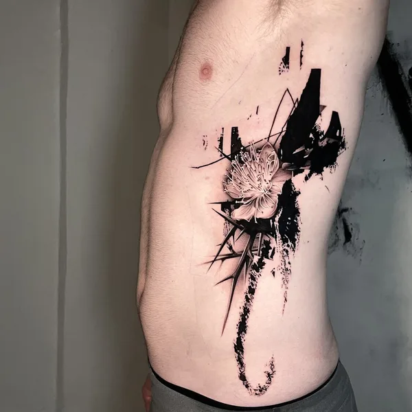 Abstract tattoo by Zachary Smith in Phoenixville