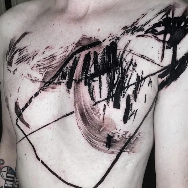 Abstract tattoo by DEMA in Phoenixville