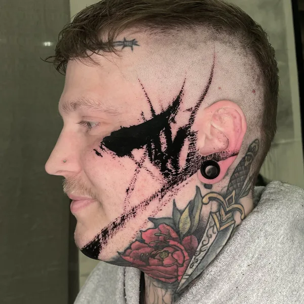 Abstract tattoo by DEMA in Phoenixville