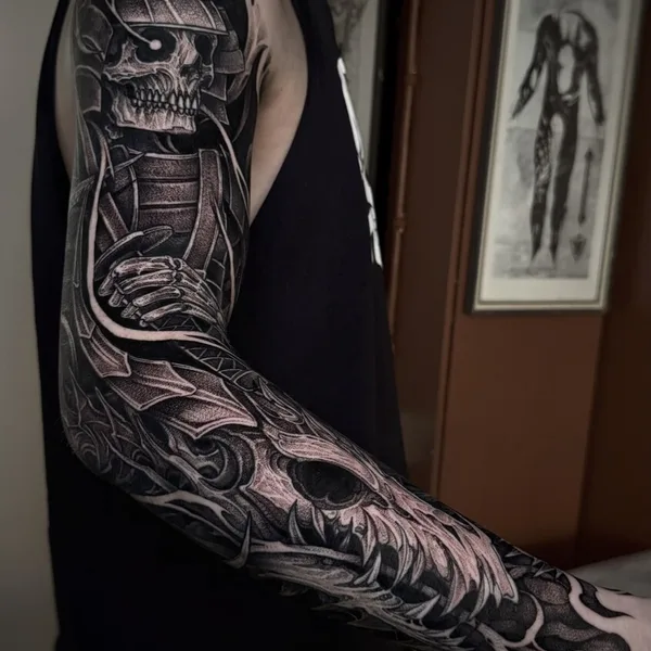 freehand tattoo by Julian Moth in Espoo