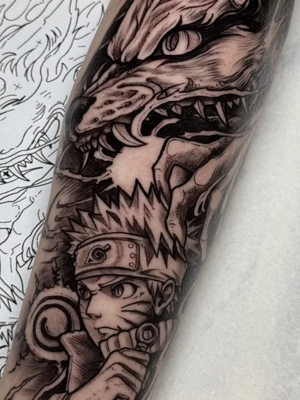 male black blackwork Tatuagem em forearm #103235 | Tatuador Julian Moth