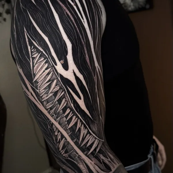 freehand tattoo by Julian Moth in Espoo