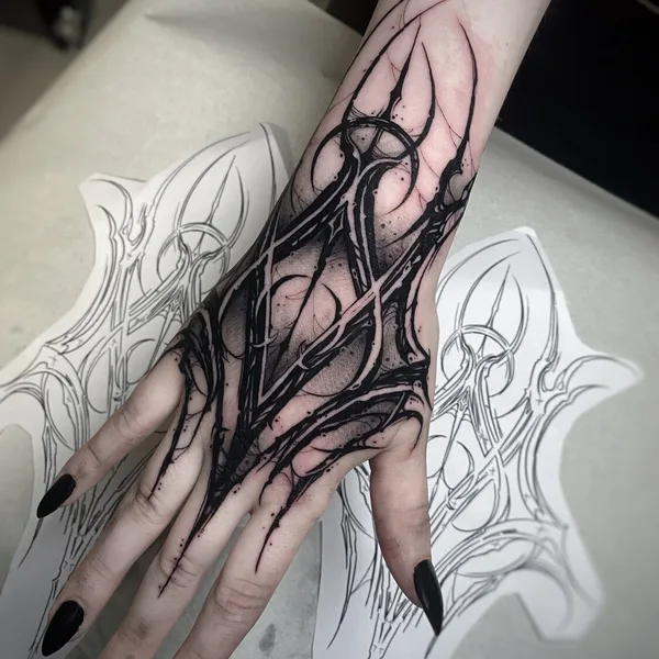 freehand tattoo by Julian Moth in Espoo