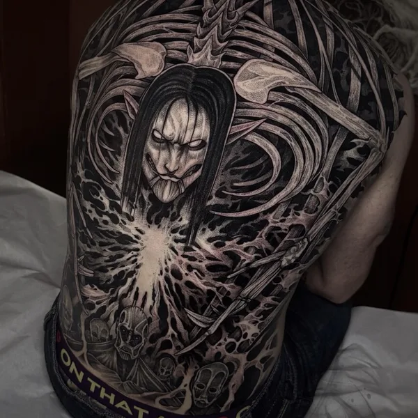 freehand tattoo by Julian Moth in Espoo