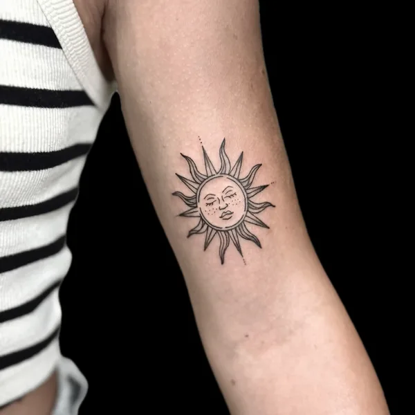 Fine Line tattoo by Valeriia Radchenko in Quận Ngũ Hành Sơn