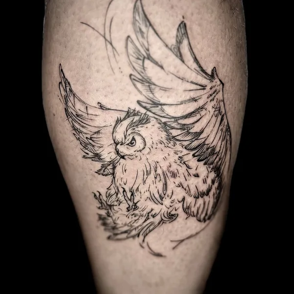 Fine Line tattoo by Valeriia Radchenko in Quận Ngũ Hành Sơn