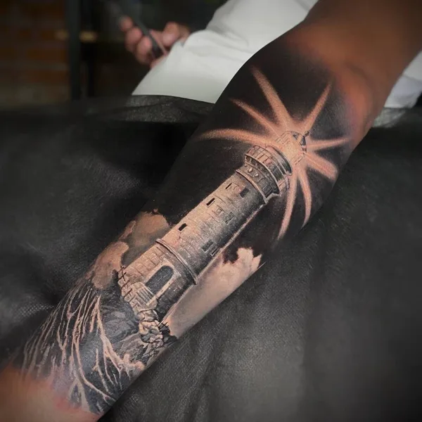 Graphic tattoo by Сергей Петров in Чебоксары