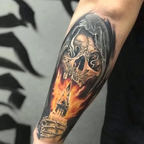 Graphic tattoo by Сергей Петров in Чебоксары