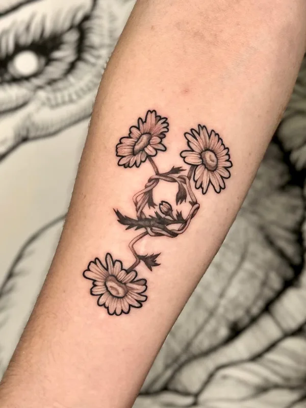 Dotwork tattoo by Roman Brumel