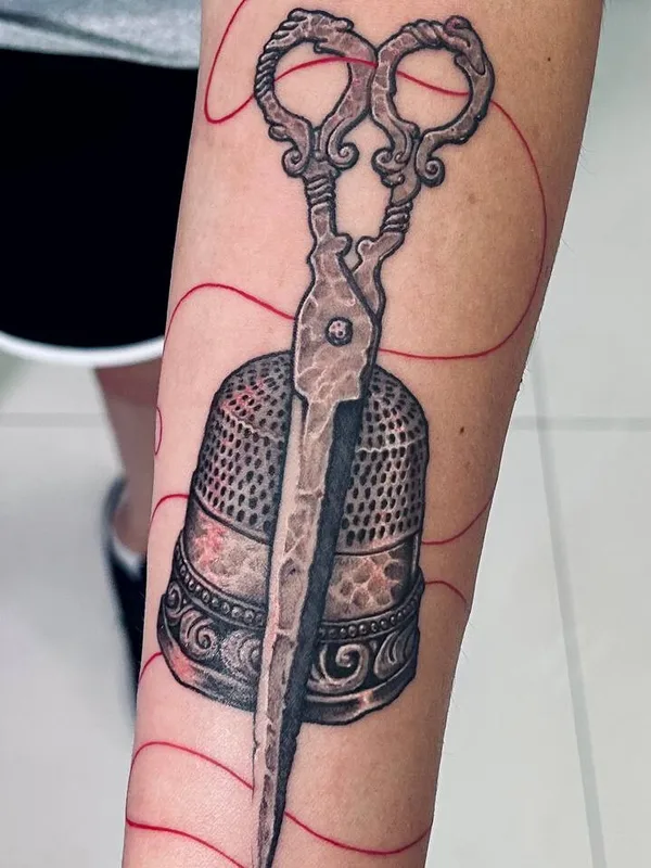 Dotwork tattoo by Roman Brumel