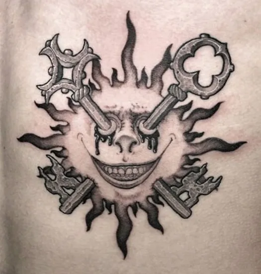 Dotwork tattoo by Roman Brumel