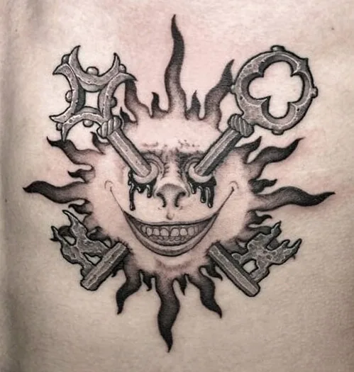 Dotwork tattoo by Roman Brumel