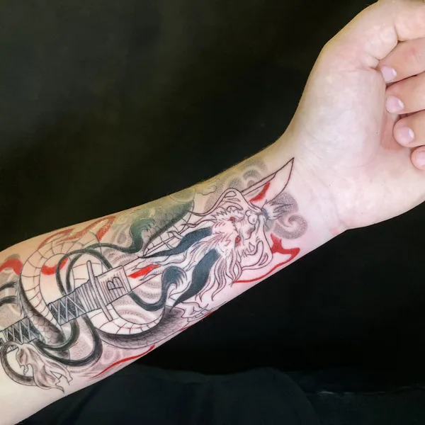 coverup tattoo by ДЭН ОТЧИЧЕНКО in Оренбург