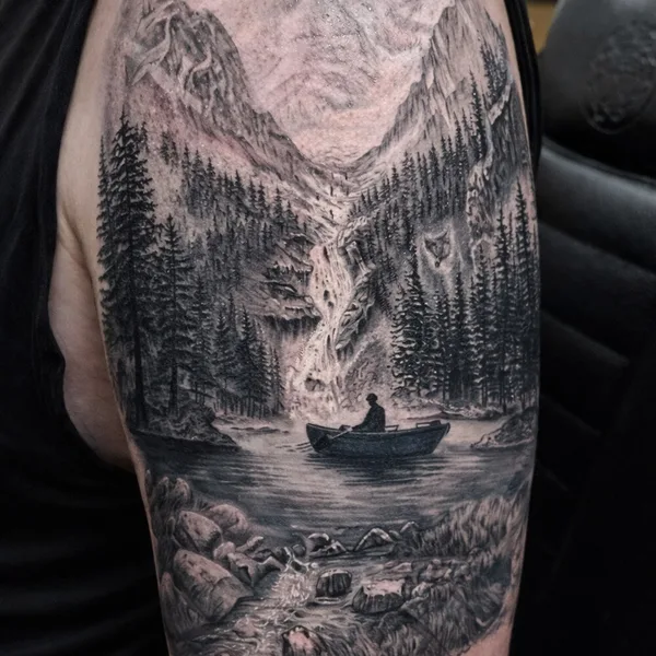 coverup tattoo by Justin Potter in Richmond