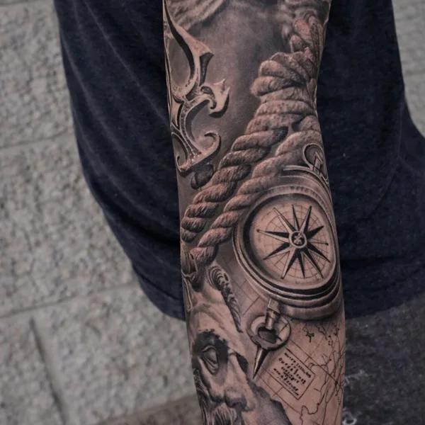 coverup tattoo by Justin Potter in Richmond