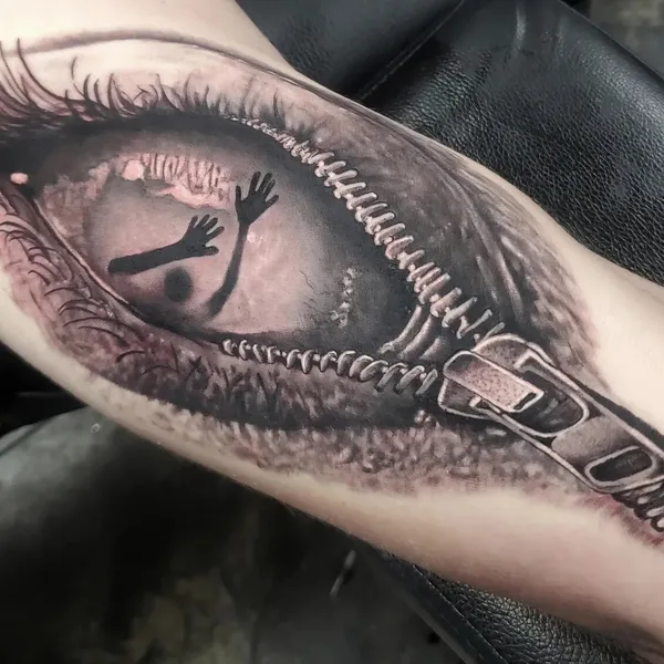 coverup tattoo by Justin Potter in Richmond