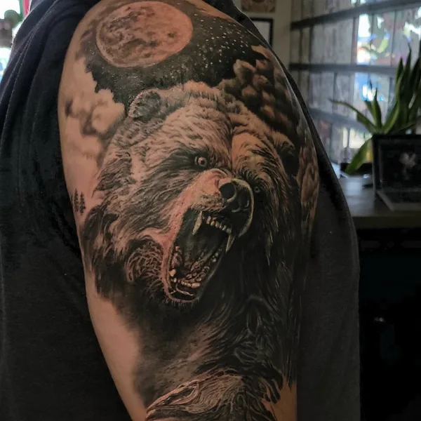 coverup tattoo by Justin Potter in Richmond