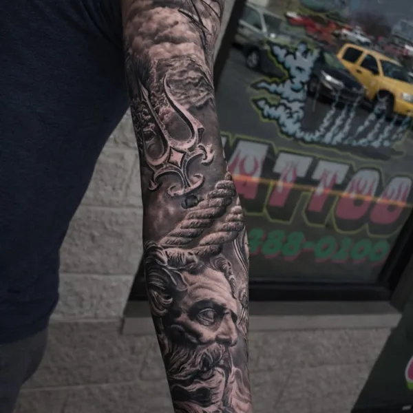 coverup tattoo by Justin Potter in Richmond