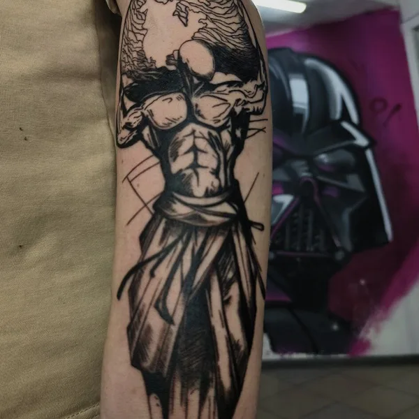 Graphic tattoo by Евгения Никонова in Саратов