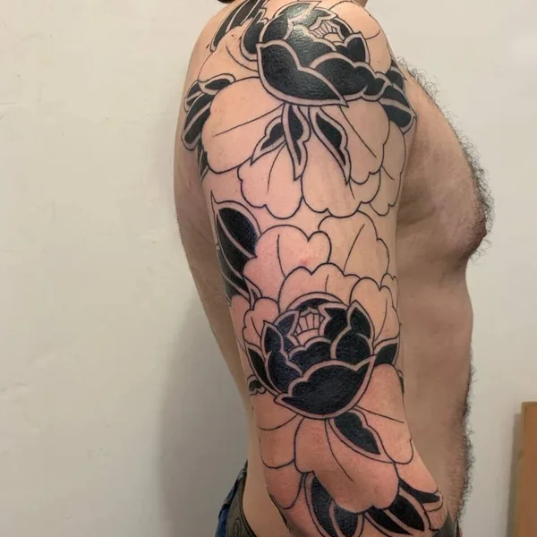 Japanese tattoo by Albert Mesropov in Castelldefels